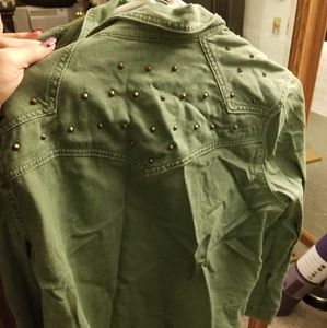 Forever 21 studded canvas jacket